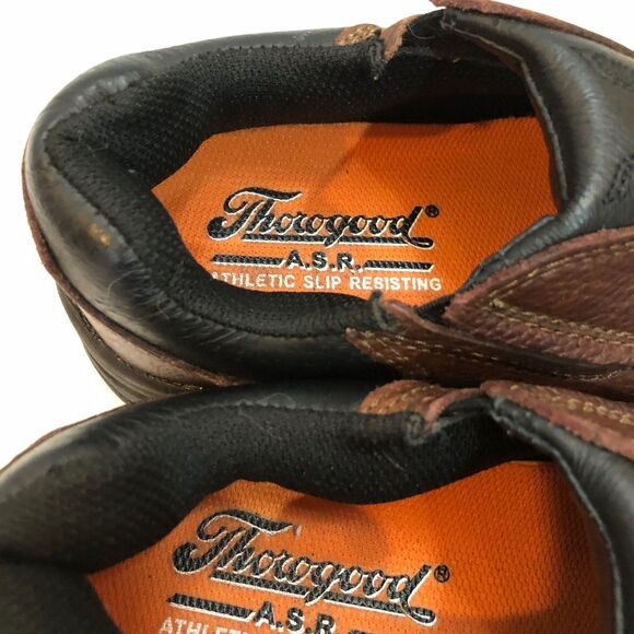 Thorogood Mens Size 6.5 Brown Slip On Safety Composite Toe Oxford Work Shoes main image 13